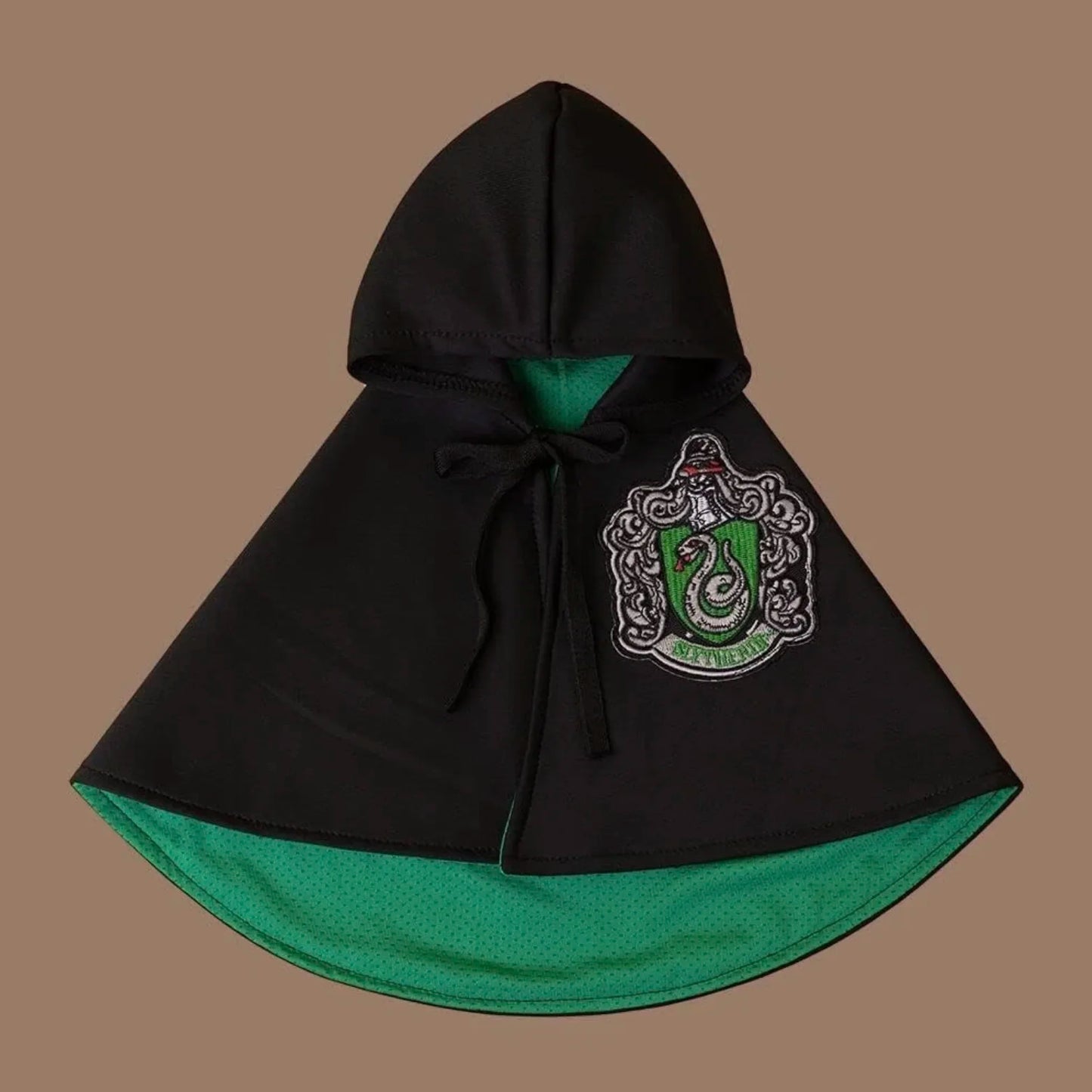 Cat wearing Hugssnpaws Wizard Cape Costume with magic hat