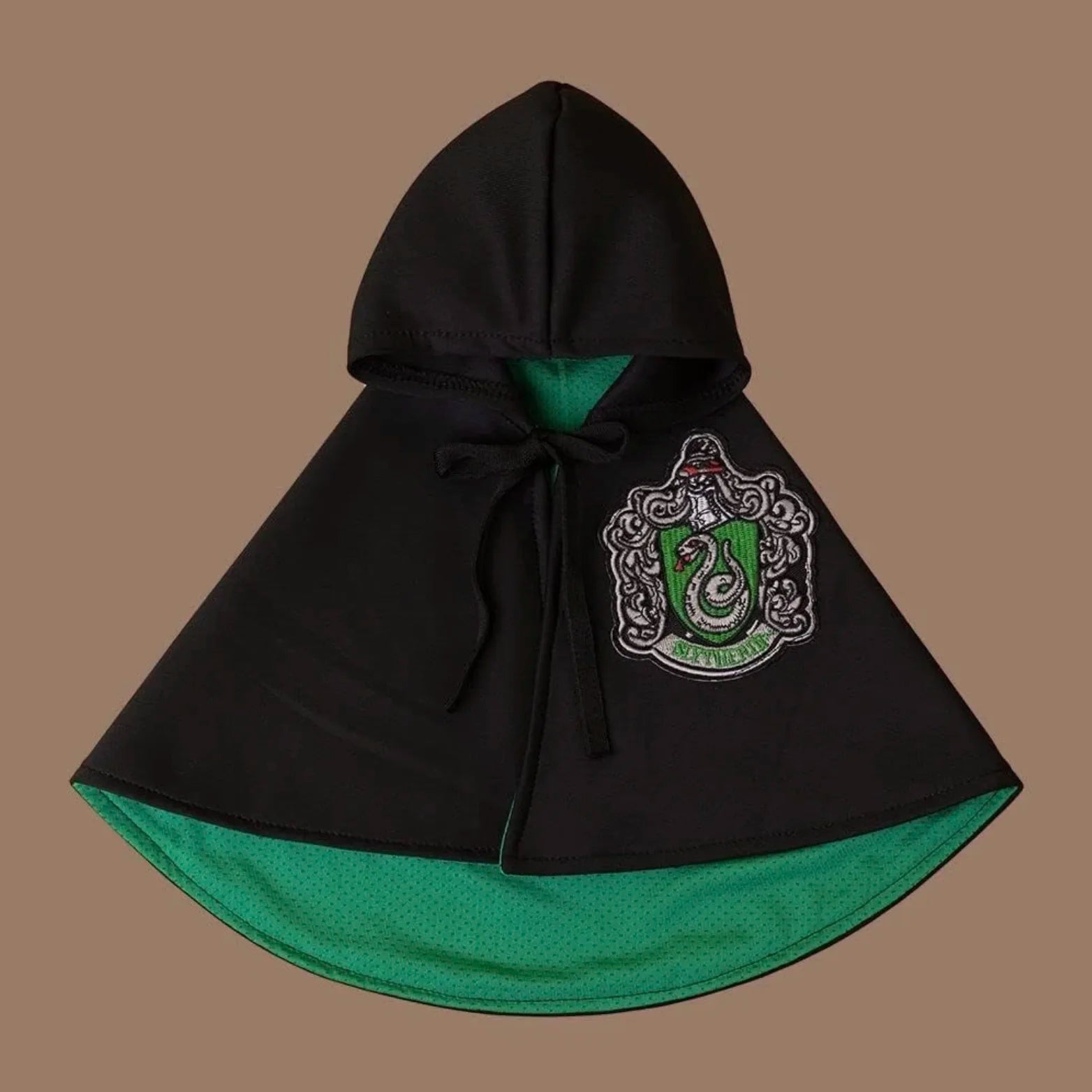 Cat wearing Hugssnpaws Wizard Cape Costume with magic hat