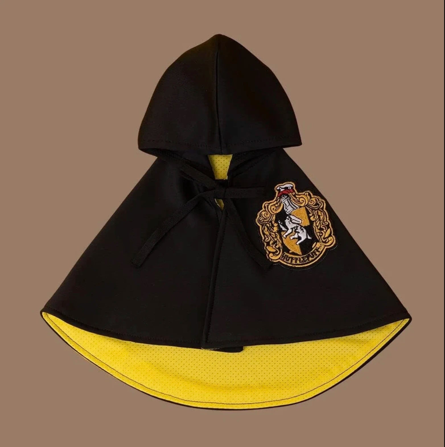 Cat wearing Hugssnpaws Wizard Cape Costume with magic hat