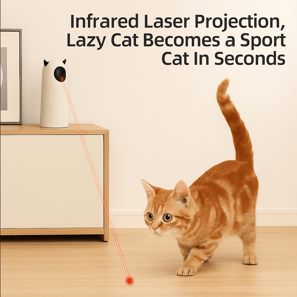 🐾 Hugssnpaws™ Automatic Laser Cat Toy - Hugssnpaws