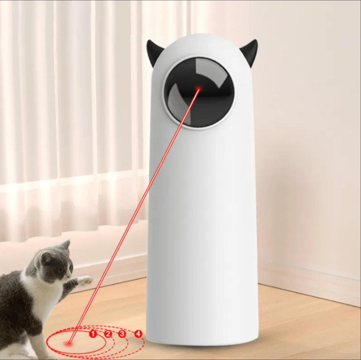 🐾 Hugssnpaws™ Automatic Laser Cat Toy - Hugssnpaws