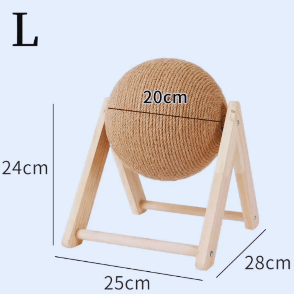 🐾 Hugssnpaws™ Sisal Cat Scratching Ball Toy - Hugssnpaws