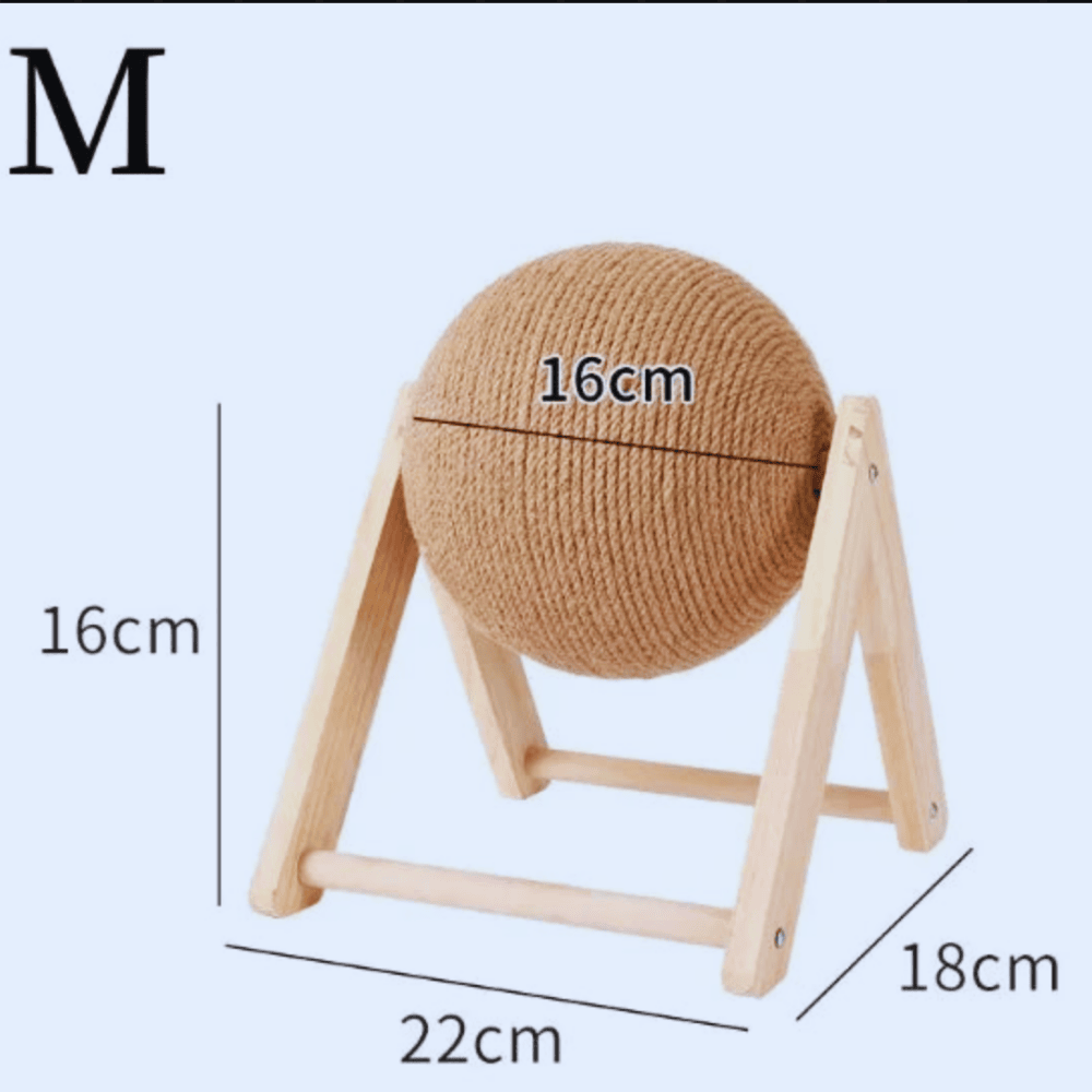 🐾 Hugssnpaws™ Sisal Cat Scratching Ball Toy - Hugssnpaws
