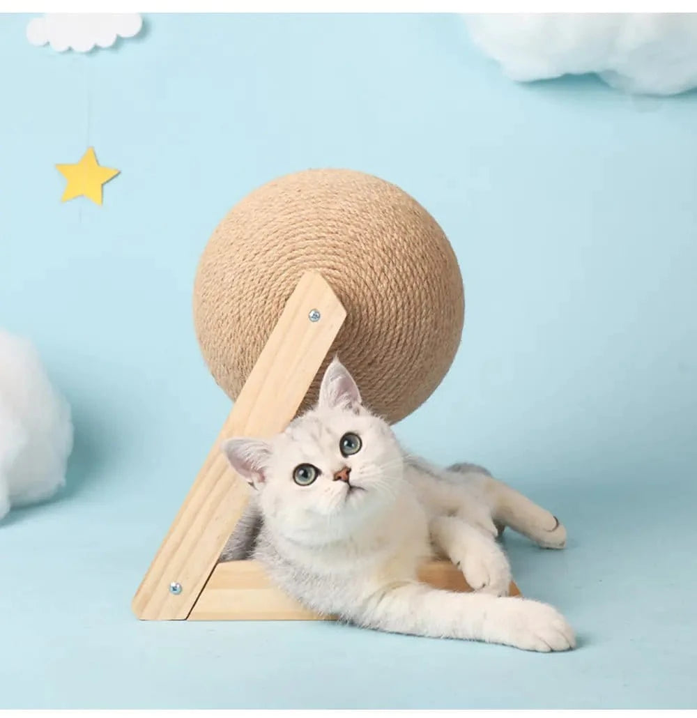 🐾 Hugssnpaws™ Sisal Cat Scratching Ball Toy - Hugssnpaws